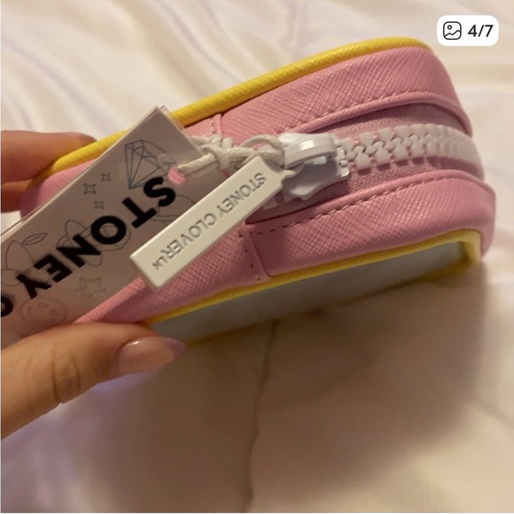 NWT Stoney Clover Lane Iridescent Clear Mini Pouch - Picture 4 of 4